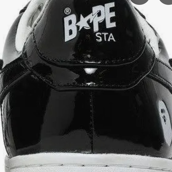 Bape The Bathing‎ Ape STA Bapesta Sneakers 5.5 Black/White Unisex New With Tags - Picture 5 of 15